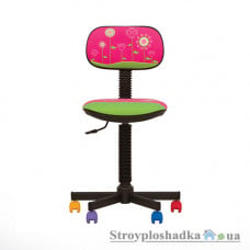 Детское кресло Nowy Styl Bambo GTS, 41х38х77-90 см, эргономическая спинка, подьемно-поворотный, flowers